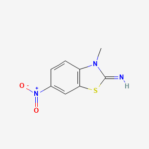molecular formula C8H7N3O2S B1618473 3-Methyl-6-nitro-3H-benzothiazol-2-ylideneamine CAS No. 99700-95-5