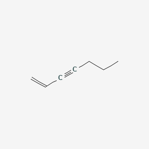 molecular formula C7H10 B1618480 1-Hepten-3-yne CAS No. 2384-73-8