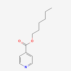 molecular formula C12H17NO2 B1618491 Isonicotinic acid, hexyl ester CAS No. 71653-48-0