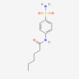 N-(4-sulfamoylphenyl)hexanamide