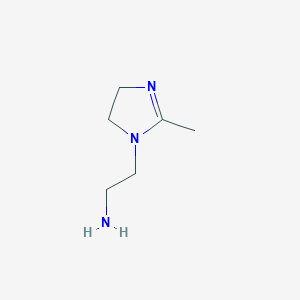 molecular formula C6H13N3 B1618509 2-(2-甲基-4,5-二氢-1H-咪唑-1-基)乙胺 CAS No. 6528-88-7