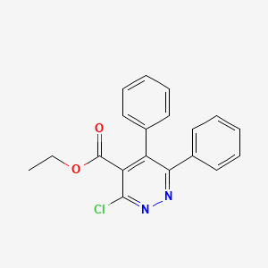 molecular formula C19H15ClN2O2 B1618520 Ethyl 3-chloro-5,6-diphenylpyridazine-4-carboxylate CAS No. 54108-27-9