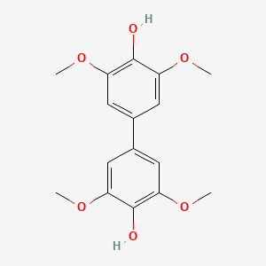 molecular formula C16H18O6 B1618521 3,3',5,5'-Tetramethoxy(1,1'-biphenyl)-4,4'-diol CAS No. 612-69-1