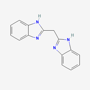 molecular formula C15H12N4 B1618524 2-(1H-Benzimidazol-2-ylmethyl)-1H-benzimidazole CAS No. 5999-14-4