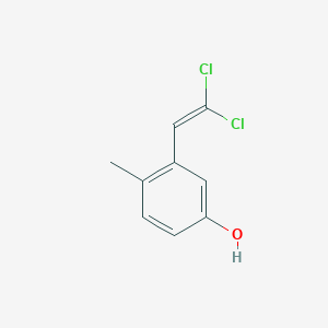molecular formula C9H8Cl2O B1618525 3-(2,2-Dichloroethenyl)-4-methylphenol CAS No. 90348-56-4