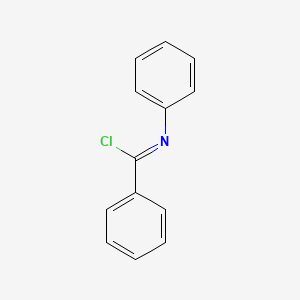 molecular formula C13H10ClN B1618528 N-苯基苯甲酰亚胺氯 CAS No. 4903-36-0