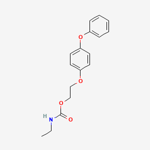 molecular formula C17H19NO4 B1618530 2-(4-Phenoxyphenoxy)ethyl ethylcarbamate CAS No. 63402-41-5