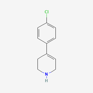 molecular formula C11H12ClN B1618533 4-(4-Chlorophenyl)-1,2,3,6-tetrahydropyridine CAS No. 30005-58-4
