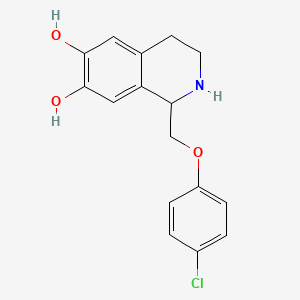 molecular formula C16H16ClNO3 B1618537 Clofeverine CAS No. 54340-63-5