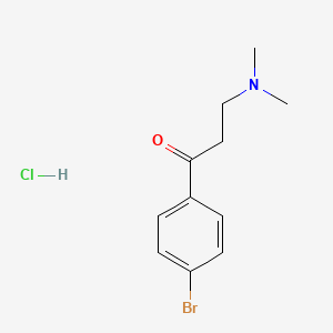 B1618542 Propiophenone, 4'-bromo-3-(dimethylamino)-, monohydrochloride CAS No. 881-83-4