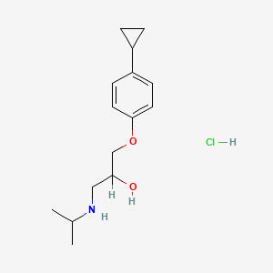 molecular formula C15H24ClNO2 B1618546 1-(p-Cyclopropylphenoxy)-3-(isopropylamino)-2-propanol hydrochloride CAS No. 29632-49-3