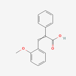 molecular formula C16H14O3 B1618553 (2-Methoxybenzylidene)phenylacetic acid CAS No. 25333-25-9
