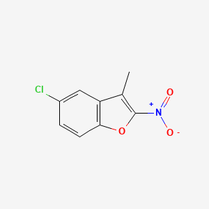 molecular formula C9H6ClNO3 B1618561 5-Chloro-3-methyl-2-nitrobenzofuran CAS No. 33094-74-5