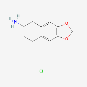 molecular formula C11H14ClNO2 B1618562 5,6,7,8-Tetrahydronaphtho(2,3-d)-1,3-dioxol-6-amine hydrochloride CAS No. 33446-21-8