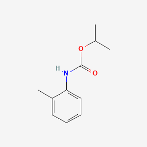 molecular formula C11H15NO2 B1618565 propan-2-yl N-(2-methylphenyl)carbamate CAS No. 38365-93-4