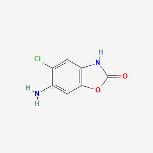 molecular formula C7H5ClN2O2 B1618576 2-Benzoxazolinone, 6-amino-5-chloro- CAS No. 64037-30-5