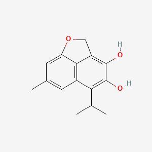 molecular formula C15H16O3 B1618583 7-Methyl-5-(1-methylethyl)-2H-naphtho(1,8-bc)furan-3,4-diol CAS No. 57765-65-8