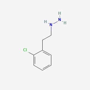 molecular formula C8H11ClN2 B1618586 1-[2-(2-Chlorophenyl)ethyl]hydrazine CAS No. 30953-58-3