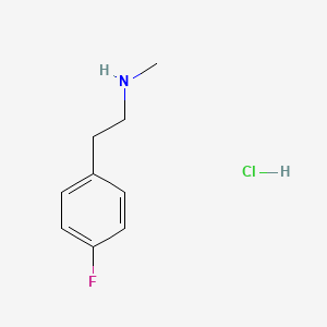 molecular formula C9H13ClFN B1618587 p-Fluoro-N-methylphenethylamine hydrochloride CAS No. 405-68-5