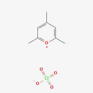 molecular formula C8H11ClO5 B1618599 2,4,6-三甲基吡咯鎓高氯酸盐 CAS No. 940-93-2