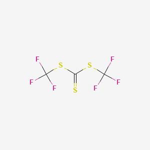 molecular formula C3F6S3 B1618601 Carbonotrithioic acid, bis(trifluoromethyl) ester CAS No. 461-08-5
