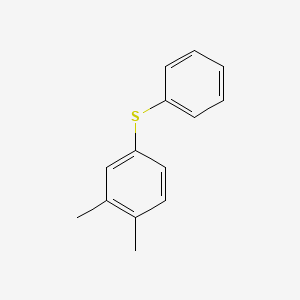 molecular formula C14H14S B1618608 Benzene, 1,2-dimethyl-4-(phenylthio)- CAS No. 2828-65-1