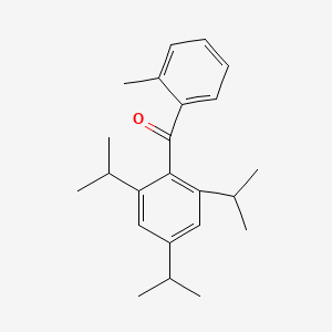 molecular formula C23H30O B1618624 Methanone, (2-methylphenyl)(2,4,6-tris(methylethyl)phenyl)- CAS No. 78823-28-6