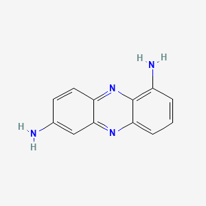 molecular formula C12H10N4 B1618628 1,7-Diaminophenazine CAS No. 28124-29-0