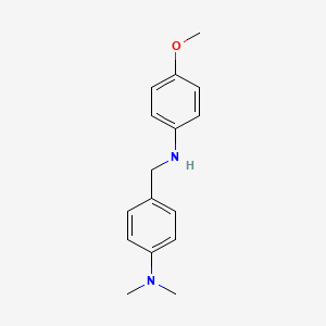 B1618633 4-(((4-Methoxyphenyl)amino)methyl)-N,N-dimethylaniline CAS No. 13159-99-4