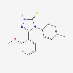 molecular formula C16H15N3OS B1618634 5-(2-methoxyphenyl)-4-(4-methylphenyl)-4H-1,2,4-triazole-3-thiol CAS No. 23292-16-2