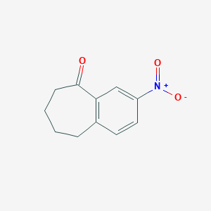 B1618641 3-Nitro-6,7,8,9-tetrahydro-5H-benzo[7]annulen-5-one CAS No. 7507-93-9