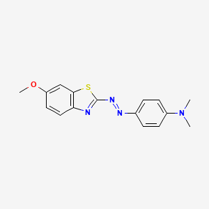 Benzenamine, 4-[(6-methoxy-2-benzothiazolyl)azo]-N,N-dimethyl-