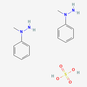 molecular formula C7H12N2O4S B1618682 1-methyl-1-phenylhydrazine;sulfuric acid CAS No. 618-26-8