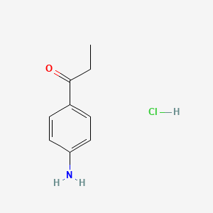 molecular formula C9H12ClNO B1618684 p-Aminopropiophenone hydrochloride CAS No. 6170-25-8