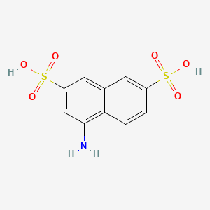 molecular formula C10H9NO6S2 B1618685 2,7-Naphthalenedisulfonic acid, 4-amino- CAS No. 6251-07-6