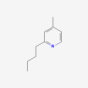 molecular formula C10H15N B1618686 2-Butyl-4-methylpyridine CAS No. 6304-31-0