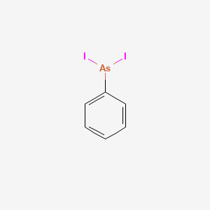 molecular formula C6H5AsI2 B1618689 Arsonous diiodide, phenyl- CAS No. 6380-34-3