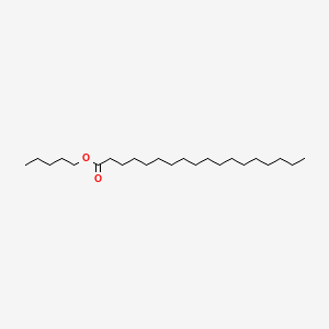 molecular formula C23H46O2 B1618690 Octadecanoic acid, pentyl ester CAS No. 6382-13-4