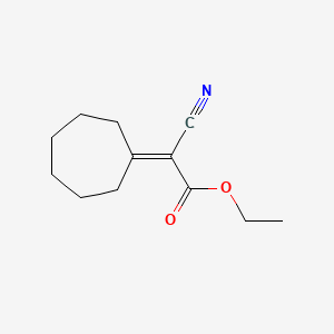 molecular formula C12H17NO2 B1618696 Ethyl cyanocycloheptylideneacetate CAS No. 7402-61-1