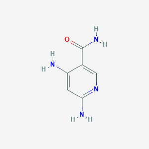 molecular formula C6H8N4O B1618703 4,6-二氨基烟酰胺 CAS No. 171178-35-1