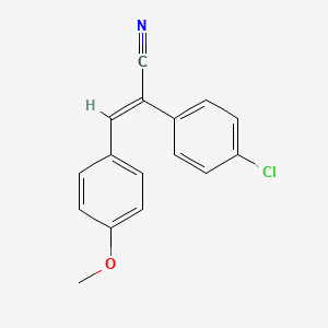 molecular formula C16H12ClNO B1618707 p-Methoxybenzylidene-p-chlorophenylacetonitrile CAS No. 72030-11-6