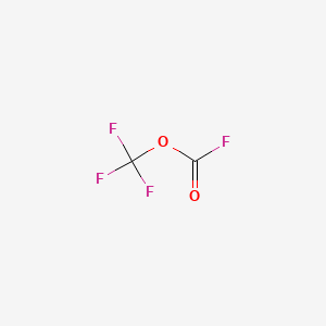 molecular formula C2F4O2 B1618715 Carbonofluoridic acid, trifluoromethyl ester CAS No. 3299-24-9