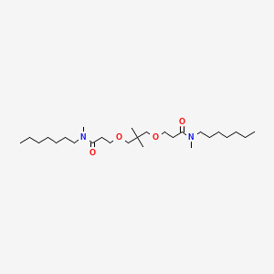 molecular formula C27H54N2O4 B1618717 N-heptyl-3-[3-[3-[heptyl(methyl)amino]-3-oxopropoxy]-2,2-dimethylpropoxy]-N-methylpropanamide CAS No. 69844-41-3