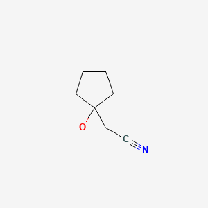 molecular formula C7H9NO B1618719 1-氧杂螺[2.4]庚烷-2-腈 CAS No. 36929-35-8