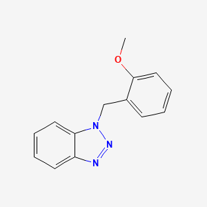 molecular formula C14H13N3O B1618731 1H-Benzotriazole, 1-(o-methoxybenzyl)- CAS No. 27799-80-0