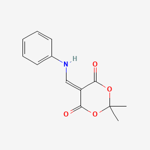 molecular formula C13H13NO4 B1618740 5-(Anilinomethylidene)-2,2-dimethyl-1,3-dioxane-4,6-dione CAS No. 15568-92-0