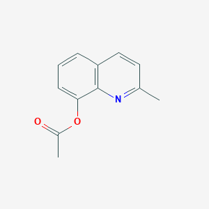 molecular formula C12H11NO2 B1618751 8-Acetoxyquinaldine CAS No. 27037-61-2