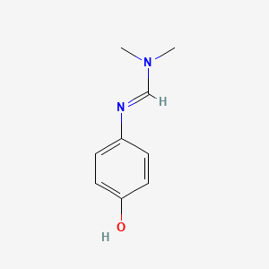 molecular formula C9H12N2O B1618752 Formamidine, N'-(p-hydroxyphenyl)-N,N-dimethyl- CAS No. 2350-51-8