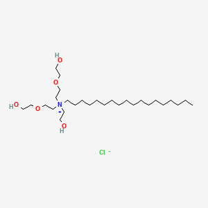 Bis[2-(2-hydroxyethoxy)ethyl]-(2-hydroxyethyl)-octadecylazanium;chloride