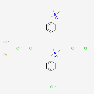 molecular formula C20H32Cl6N2Pt-4 B1618781 六氯合铂(IV)双(三甲基苄基铵) CAS No. 41909-89-1